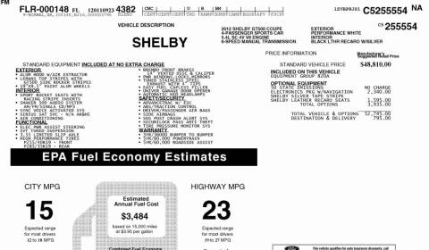 2012 Ford Shelby GT500