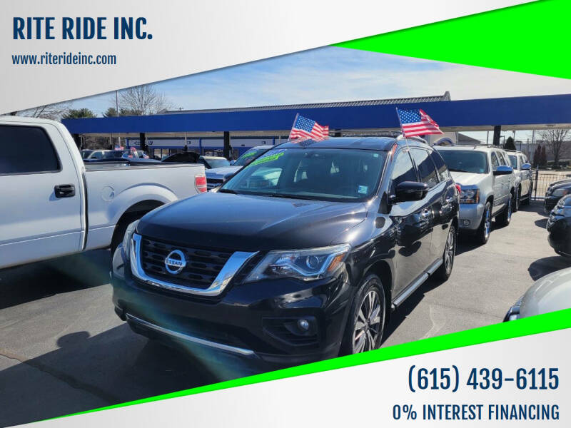 2017 Nissan Pathfinder for sale at RITE RIDE INC. in Murfreesboro TN