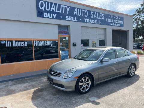 2005 Infiniti G35 for sale at QUALITY AUTO SALES OF FLORIDA in New Port Richey FL
