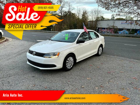 2012 Volkswagen Jetta for sale at Aria Auto Inc. in Raleigh NC