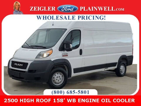 2021 RAM ProMaster for sale at Zeigler Ford of Plainwell- Jeff Bishop in Plainwell MI