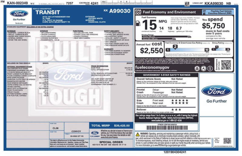 2019 Ford Transit