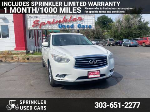 2014 Infiniti QX60 for sale at Sprinkler Used Cars in Longmont CO