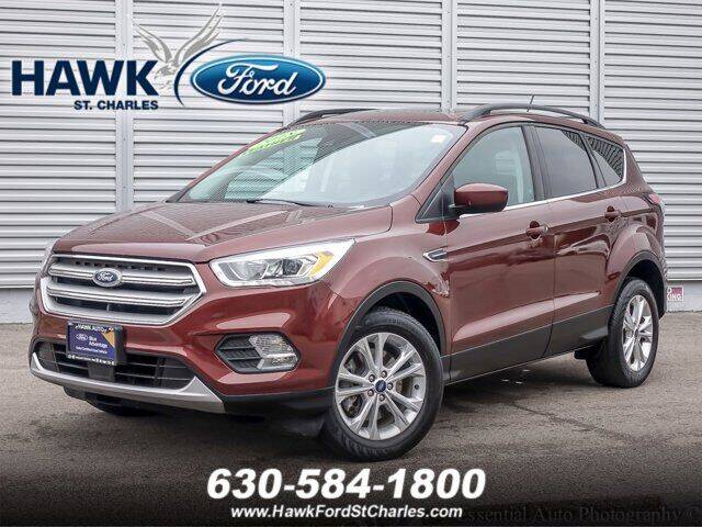 2018 Ford Escape for sale at Hawk Ford of St. Charles in Saint Charles IL