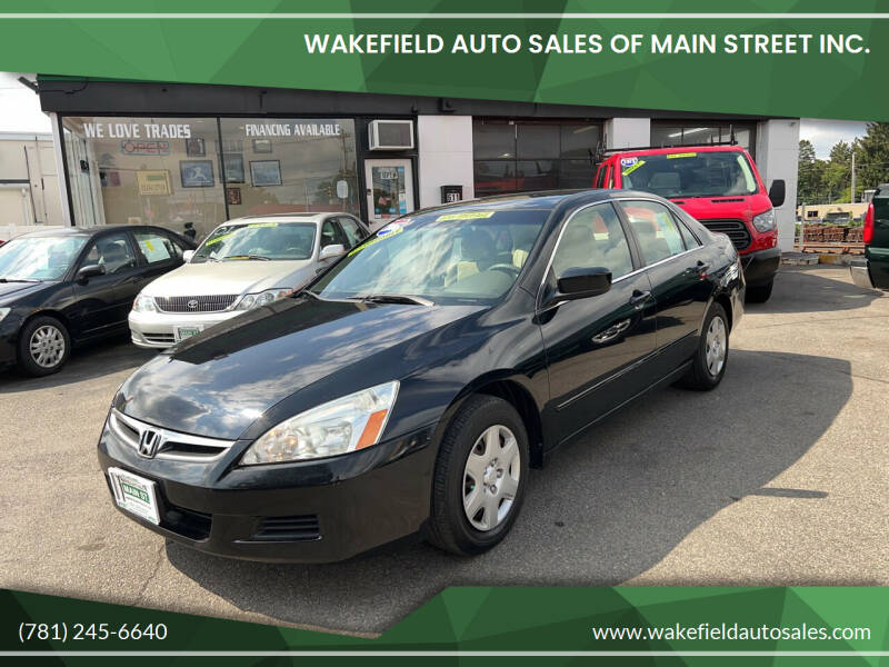2006 Honda Accord for sale at Wakefield Auto Sales of Main Street Inc. in Wakefield MA