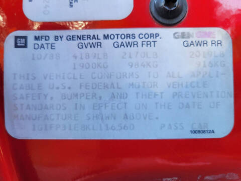 1989 Chevrolet Camaro IROC Z