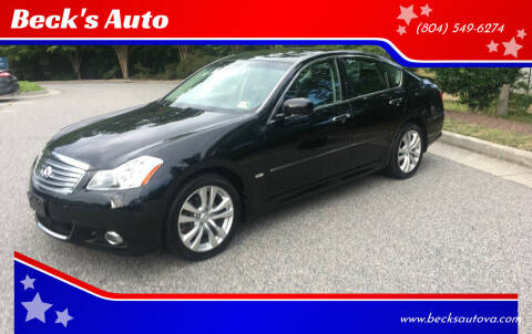 2008 Infiniti M45 for sale at Beck's Auto in Chesterfield VA