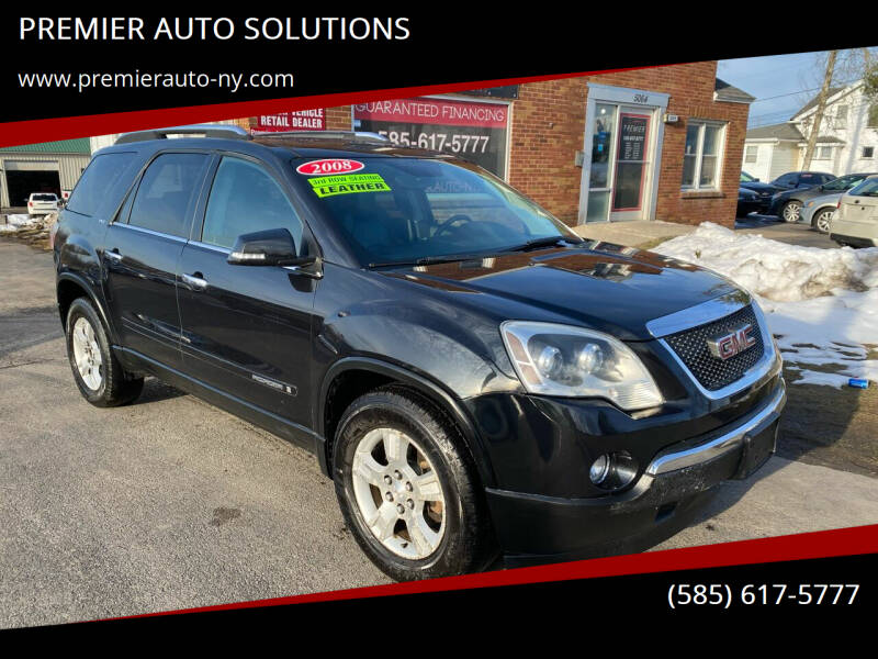2008 GMC Acadia for sale at PREMIER AUTO SOLUTIONS in Spencerport NY