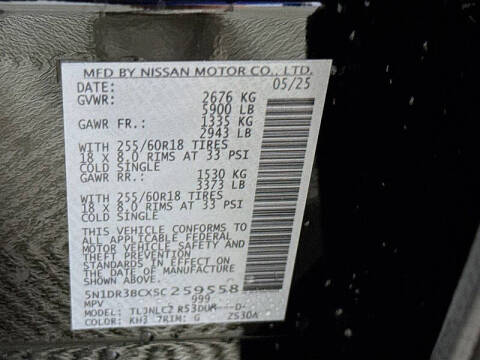 2025 Nissan Pathfinder SV