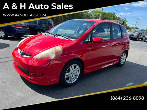 2007 Honda Fit for sale at A & H Auto Sales in Greenville SC