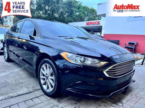 2017 Ford Fusion for sale at Auto Max in Hollywood FL