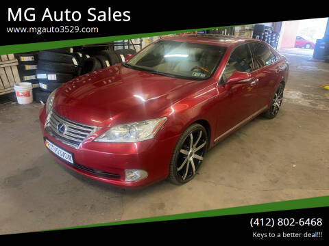 2011 Lexus ES 350 for sale at MG Auto Sales in Pittsburgh PA