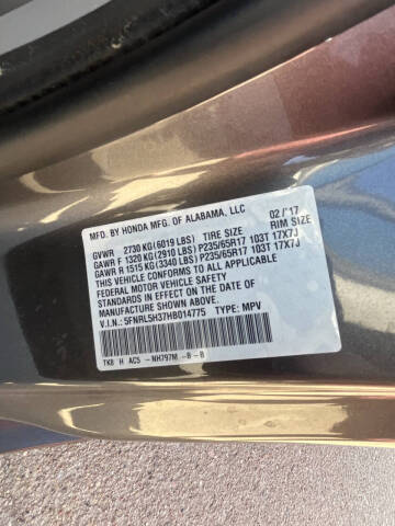 2017 Honda Odyssey SE