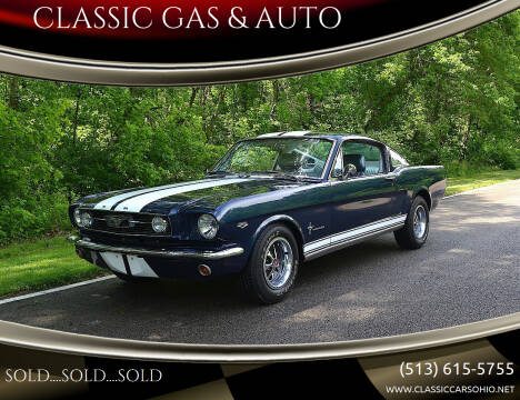 1966 Ford Mustang for sale at CLASSIC GAS & AUTO in Cleves OH