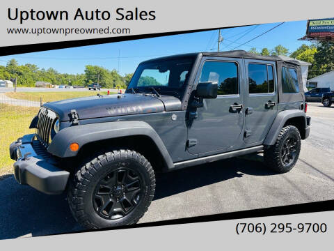 2016 Jeep Wrangler Unlimited for sale at Uptown Auto Sales in Rome GA