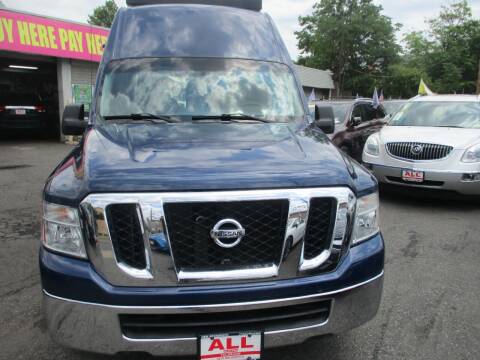 2013 Nissan NV Cargo for sale at ALL Luxury Cars in New Brunswick NJ