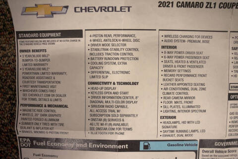 2021 Chevrolet Camaro ZL1
