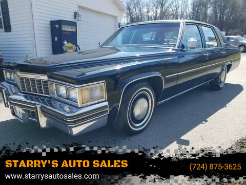 1977 Cadillac DeVille for sale at STARRY'S AUTO SALES in New Alexandria PA