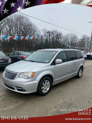 2012 Chrysler Town and Country for sale at Kari Auto Sales & Service in Erie PA