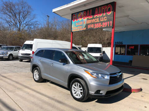 2014 Toyota Highlander for sale at Global Auto Sales and Service in Nashville TN