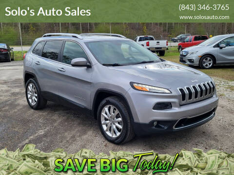 2016 Jeep Cherokee for sale at Solo's Auto Sales in Timmonsville SC