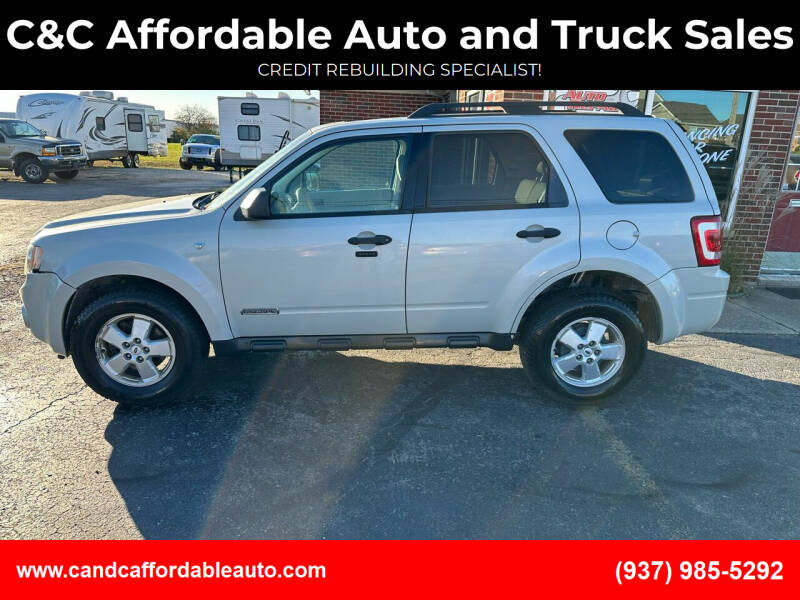 2008 Ford Escape for sale at C&C Affordable Auto and Truck Sales in Tipp City OH