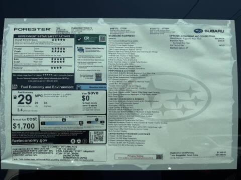 2026 Subaru Forester