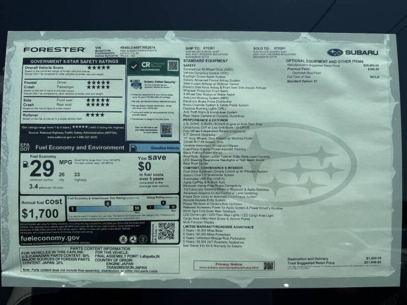 2026 Subaru Forester