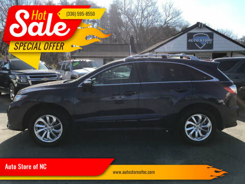 2017 Acura RDX for sale at Auto Store of NC in Walkertown NC
