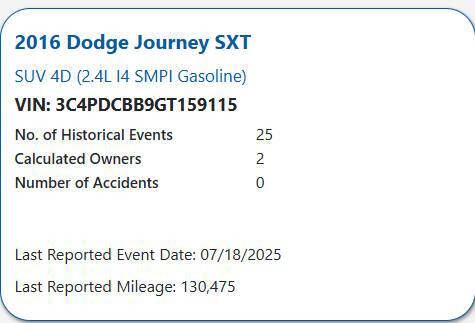 2016 Dodge Journey SXT