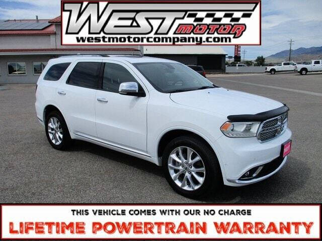 2020 Dodge Durango for sale at West Motor Company in Hyde Park UT
