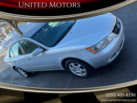 2006 Hyundai Sonata for sale at United Motors in Saint Cloud MN