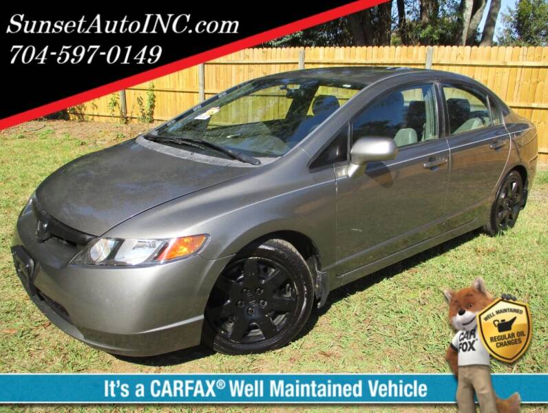 2008 Honda Civic for sale at Sunset Auto in Charlotte NC