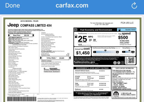 2018 Jeep Compass Limited