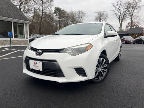 2015 Toyota Corolla for sale at Mega Motors in West Bridgewater MA