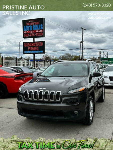2016 Jeep Cherokee for sale at PRISTINE AUTO SALES INC in Pontiac MI
