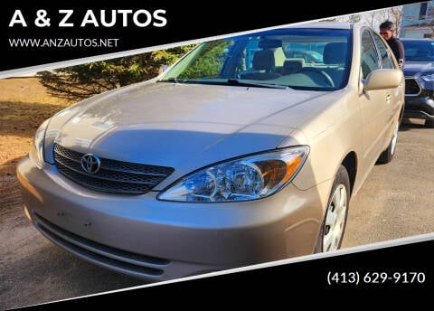 2004 Toyota Camry for sale at A & Z AUTOS in Westfield MA