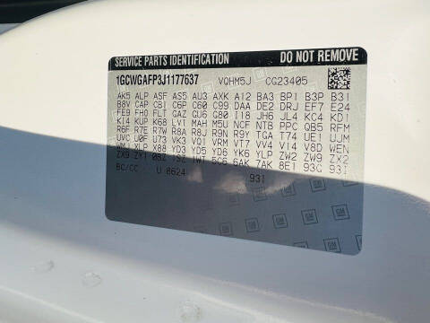 2018 Chevrolet Express 2500