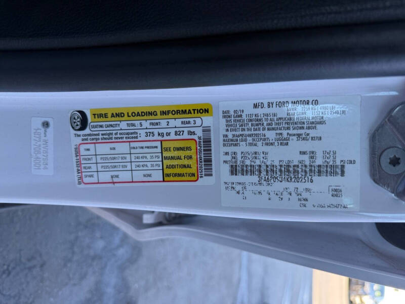 2019 Ford Fusion Energi Titanium