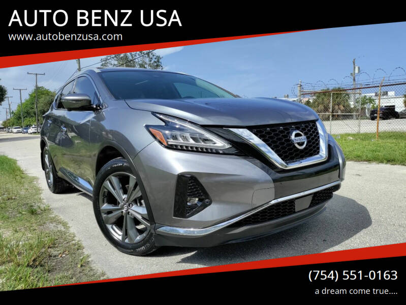 2020 Nissan Murano for sale at AUTO BENZ USA in Fort Lauderdale FL