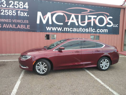 2016 Chrysler 200 for sale at MC Autos LLC in Pharr TX