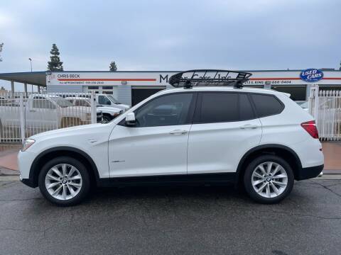 2017 BMW X3 for sale at MOTOR CARS INC in Tulare CA