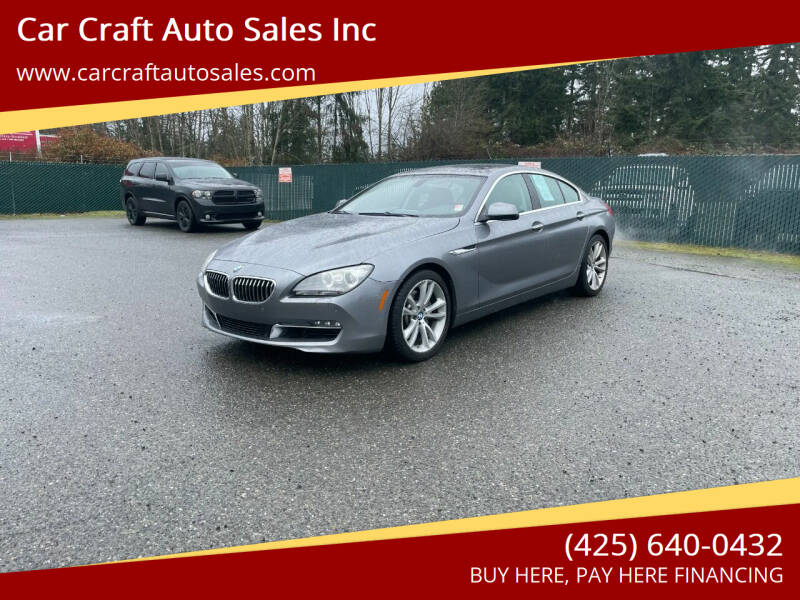 2013 BMW 6 Series for sale at Car Craft Auto Sales Inc in Lynnwood WA