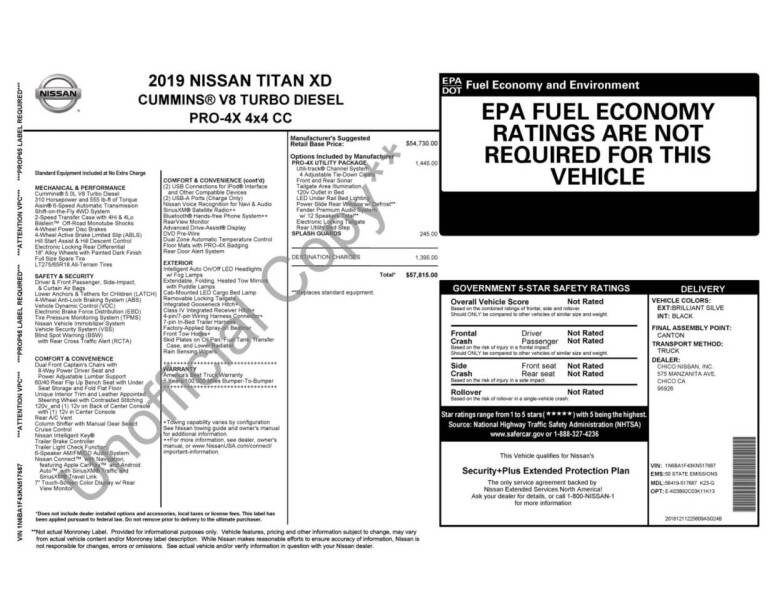 2019 Nissan Titan XD