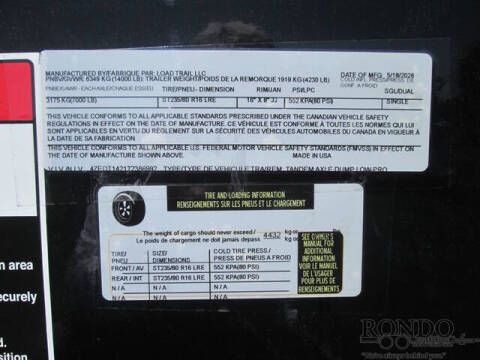 2026 Load Trail Dump DL8314072