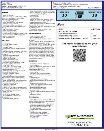 2021 Honda Accord LX