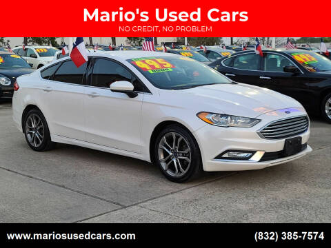 2017 Ford Fusion for sale at Mario's Used Cars in Houston TX