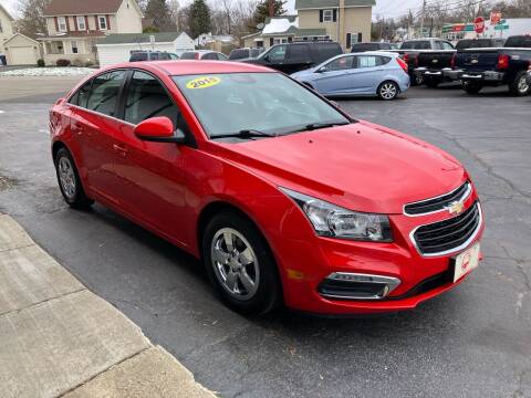 2015 Chevrolet Cruze for sale at NICKEL CITY AUTO SALES in Lockport NY