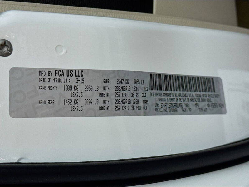 2019 Chrysler Pacifica Limited