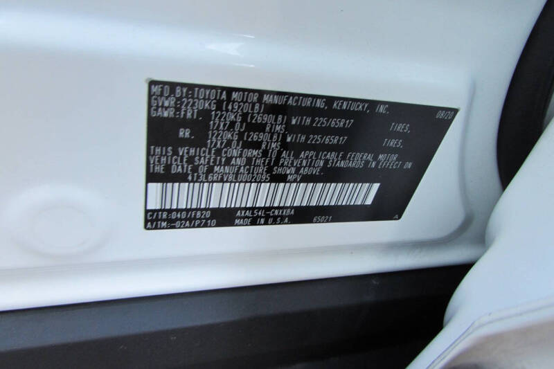 2020 Toyota RAV4 Hybrid LE